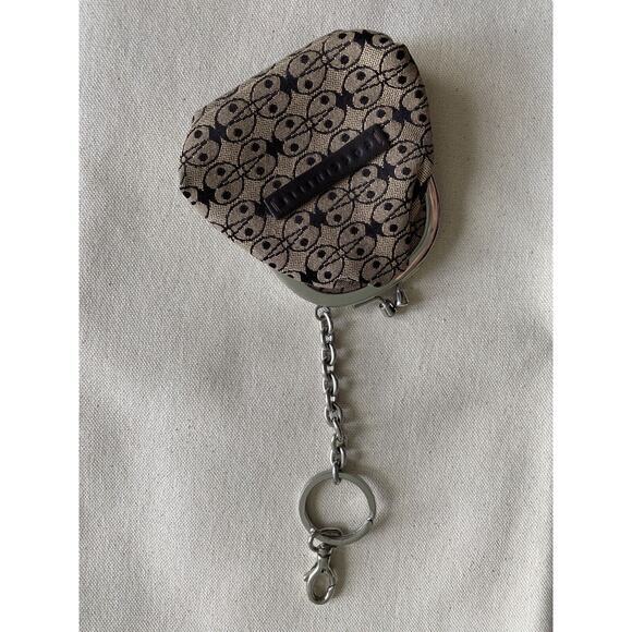 COCCINELLE Italy Luxury Elegant Coin Purse Holder with keychain - Picture 10 of 11